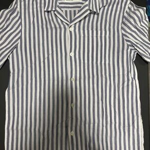 Men's Blue Striped Shirt selected homme small fits like medium